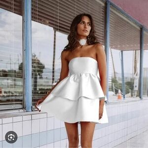 12th TRIBE - WHITE / IVORY BABY DOLL DRESS SIZE SMALL